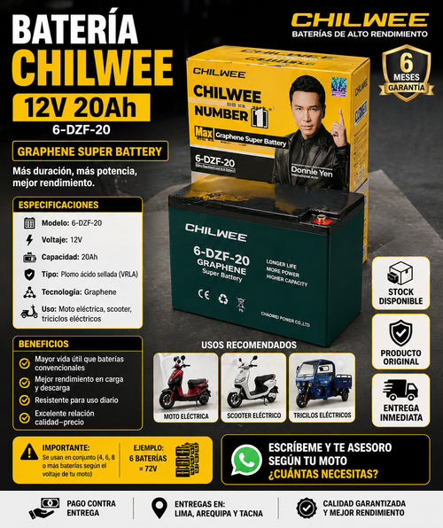 Batería CHILWEE 6-DZF-20