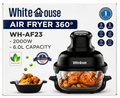 Freidora de Aire de vidrio Modelo Ninja - White House WH-AF23 6 Litros 2000W