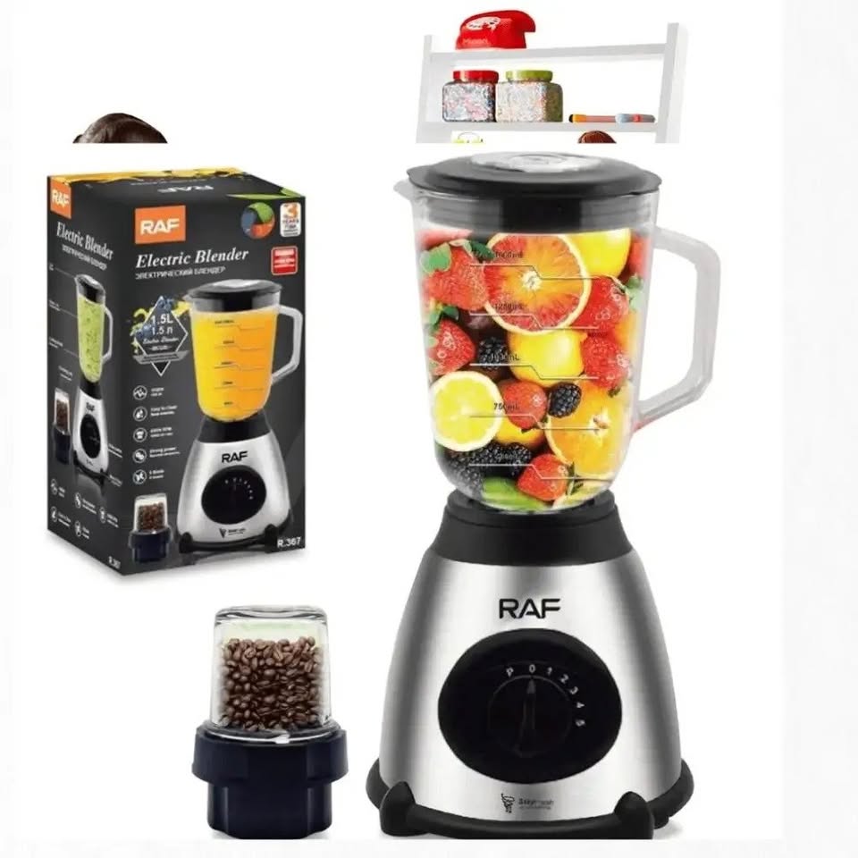 LICUADORA RAF 2 EN 1 R367 – VIDRIO + MOLINILLO