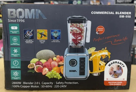 Licuadora Profesional de 2.5 L  BOMA BM-998