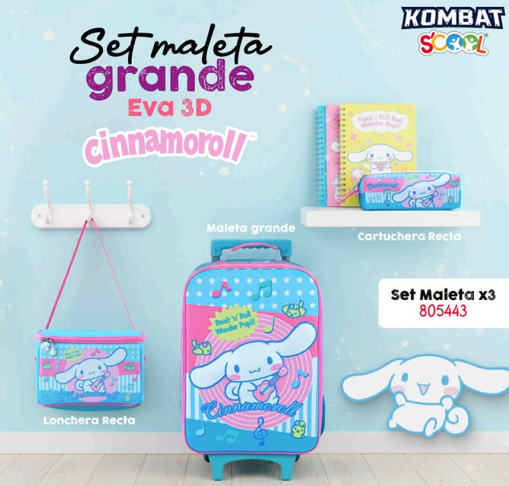 Set Maleta Escolar X3 – Kombat Scool (Oficio / Maleta Grande) | EVA 3D