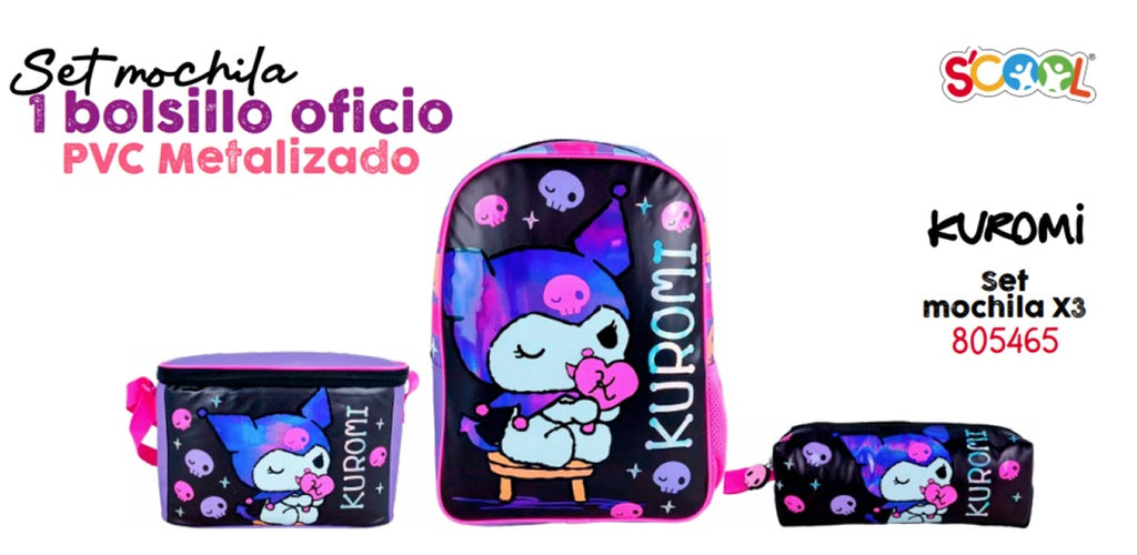 Set Maleta Escolar X3 – Kombat Scool (Oficio / Maleta Grande) | EVA 3D