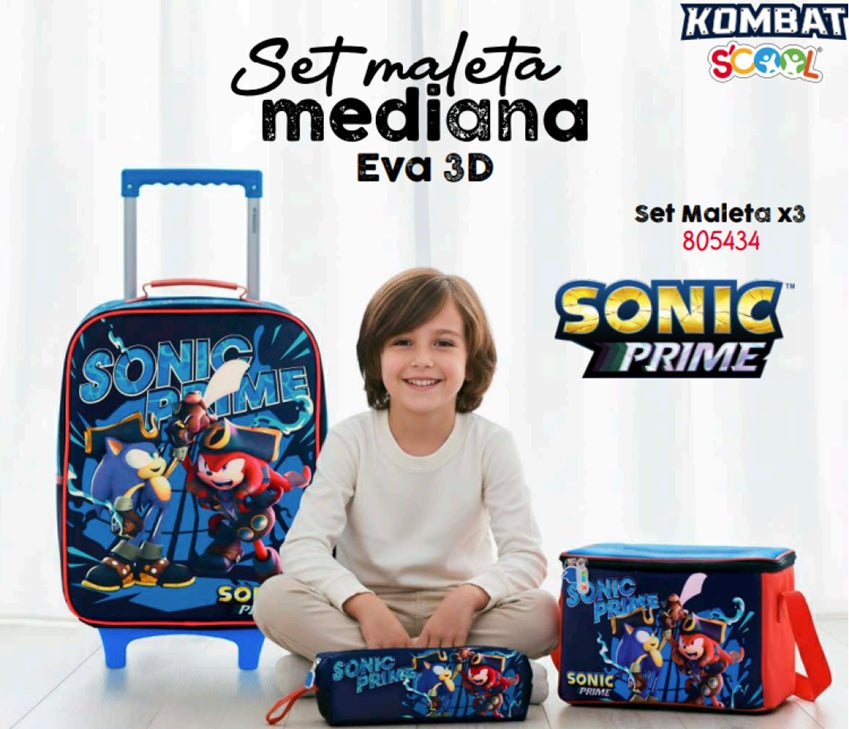Set Maleta Escolar X3 – Kombat Scool (Oficio / Maleta Grande) | EVA 3D