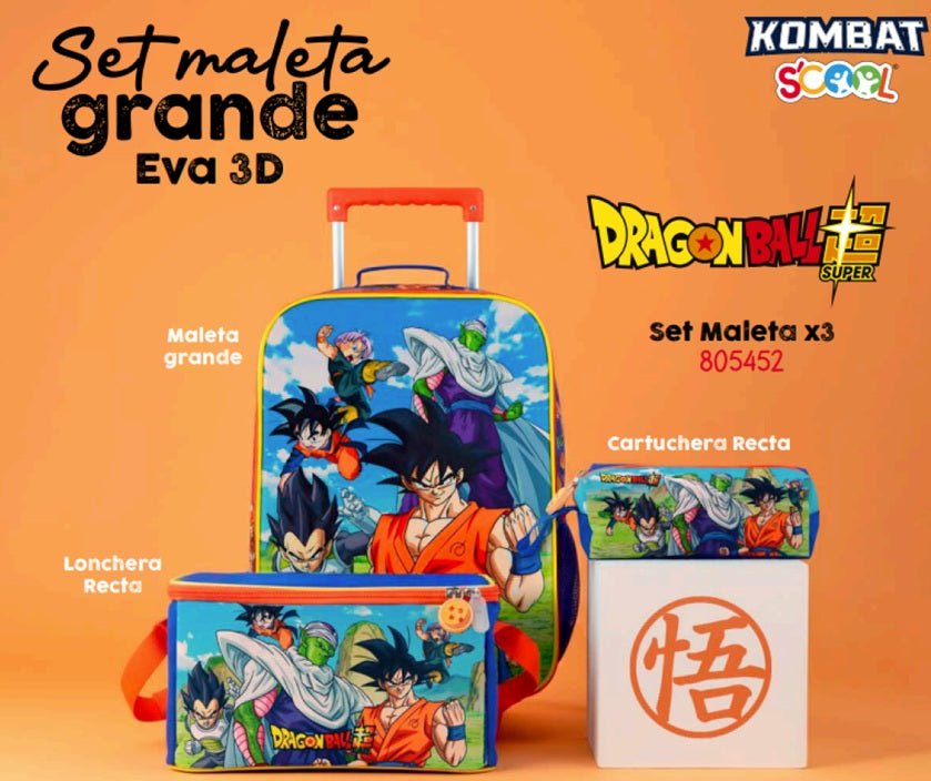 Set Maleta Escolar X3 – Kombat Scool (Oficio / Maleta Grande) | EVA 3D