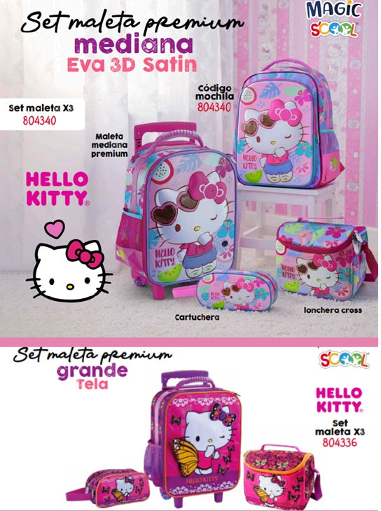 Set Maleta Escolar X3 – Magic Scool (Oficio / Maleta Grande) | EVA 3D