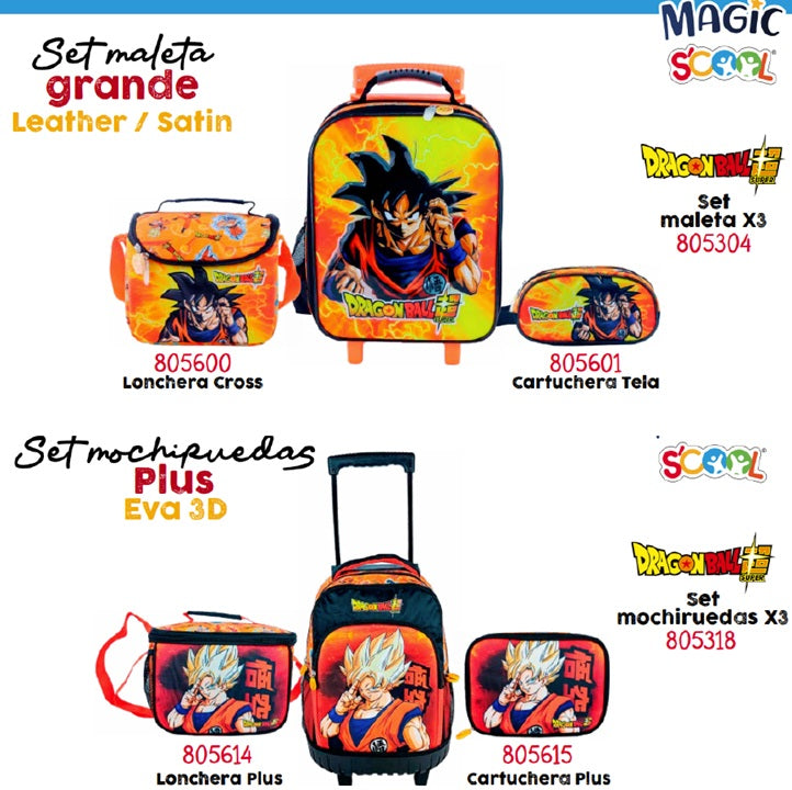 Set Maleta Escolar X3 – Magic Scool (Oficio / Maleta Grande) | EVA 3D