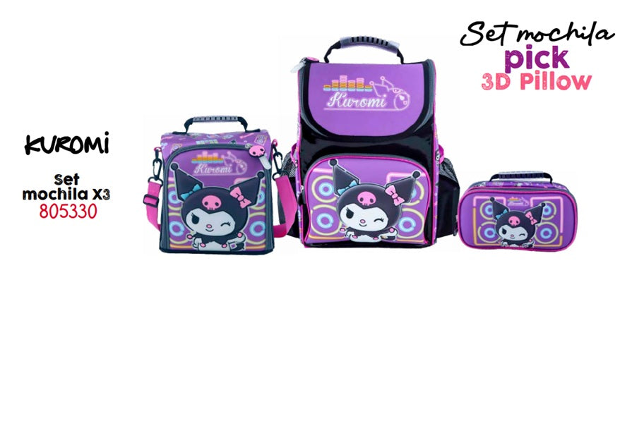 Set Maleta Escolar X3 – Magic Scool (Oficio / Maleta Grande) | EVA 3D