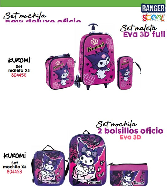 Set Maleta Escolar X3 – Ranger Scool (Oficio / Maleta Grande) | EVA 3D