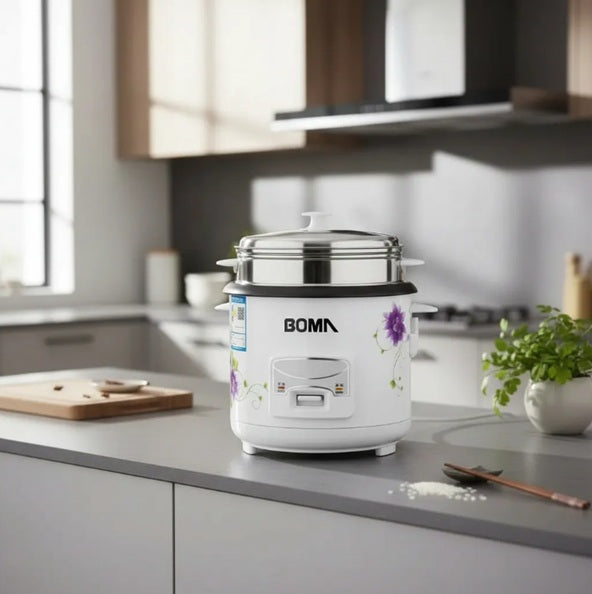 Olla Arrocera Vaporera 6L-1000W BOMA BM-60JO2E