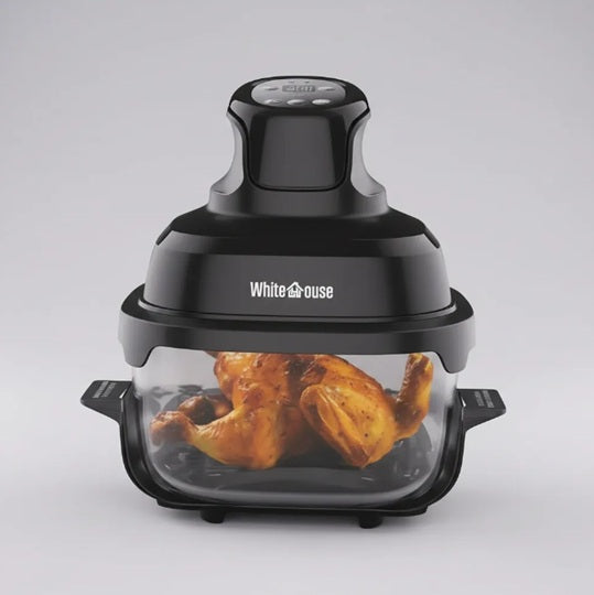 Freidora de Aire de vidrio Modelo Ninja - White House WH-AF23 6 Litros 2000W