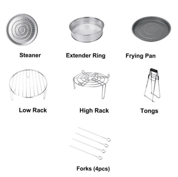Freidora de aire de 12 litros